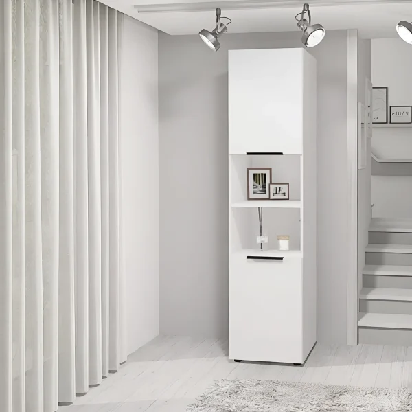 Книжный шкаф Flex 40 см ДСП фасад Белый для документов