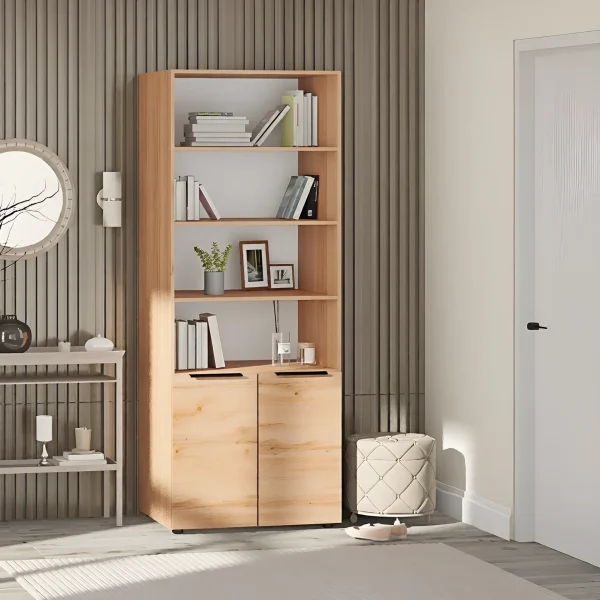 Kleiner Kleiderschrank Flex 1 m Spanplatte Front Appalachen-Eiche für das Kinderzimmer
