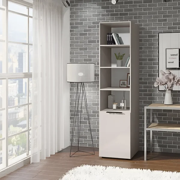 Büroschrank Flex 500 mm Spanplatte Front Kaschmir für den Flur