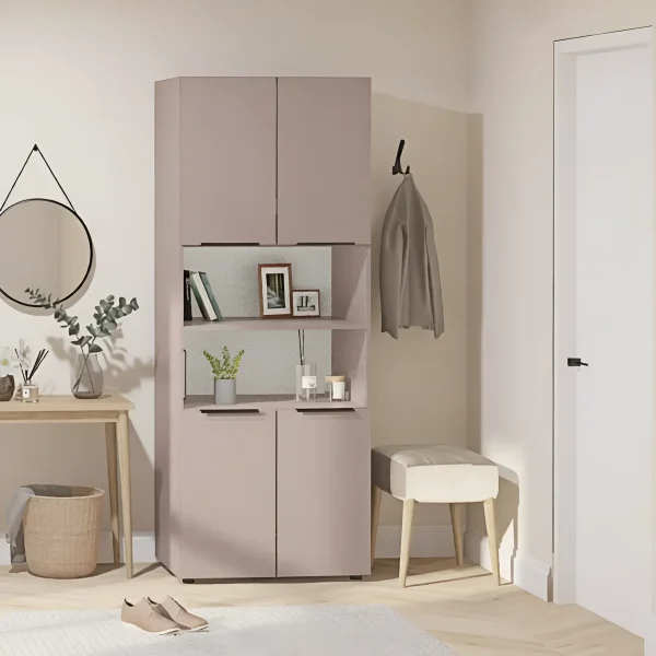 Flex 1m Office Wardrobe, Chipboard, Toffee Front, for Hallway