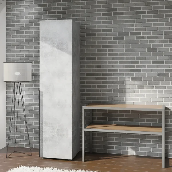 Flex Cabinet 50 cm Chipboard Concrete Front for shoes