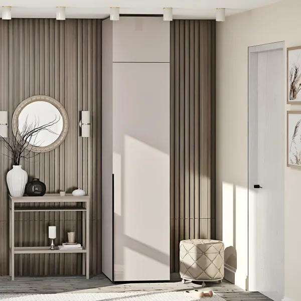 Flex 50 cm Schrank mit Kaschmir-Spanplattenfronten, 1-türig