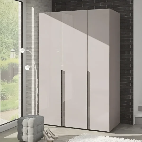 Flex 1.4-meter hinged wardrobe with Cashmere chipboard fronts