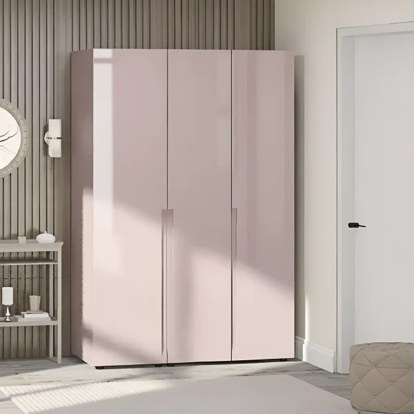 Beta Wardrobe with Flex handle 1300 mm MDF Velvet beige facade