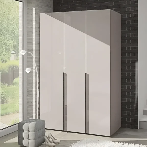 Eco Flex Wardrobe 1.3 meters with Cashmere chipboard facades 3 doors