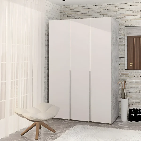 Loft Wardrobe Flex 1.3 m Chipboard Cashmere facade 3-door