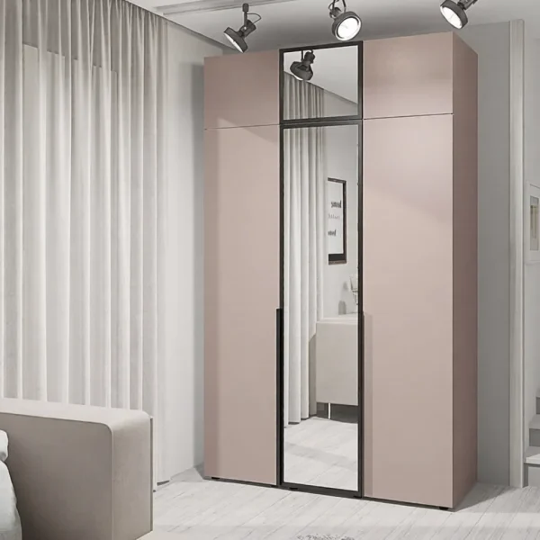 Minimalist Flex Wardrobe 1.4 meters Chipboard Toffee front for shoes