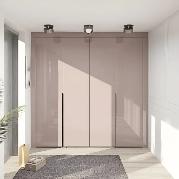 Minimalist Flex Wardrobe 1.6 meters Chipboard Toffee facade for the hallway