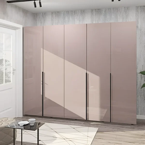 Modern Flex Wardrobe 2500 mm Chipboard Toffee Front 5-door