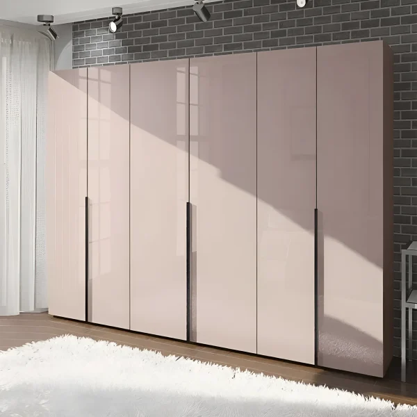 Modern Flex Wardrobe 2.6 meters Chipboard Toffee facade for the hallway