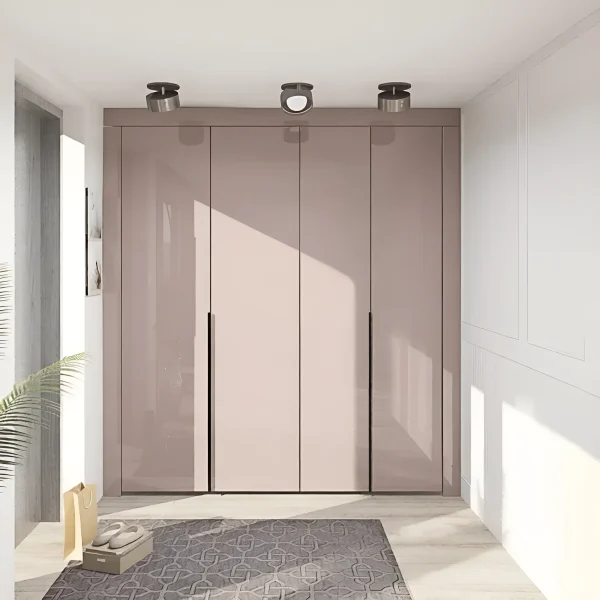 Custom Flex Wardrobe 1.8m with Toffee Chipboard Facades, 4-Door