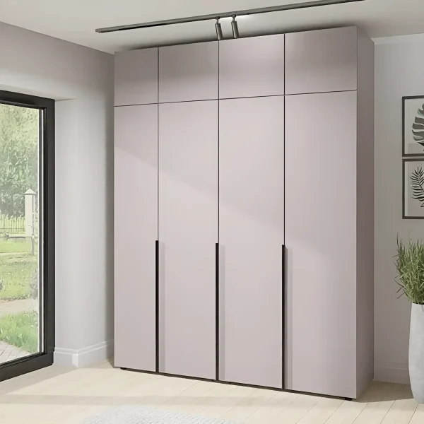 Custom Flex 1900 mm Wardrobe with Cashmere Chipboard Fronts for Shoes