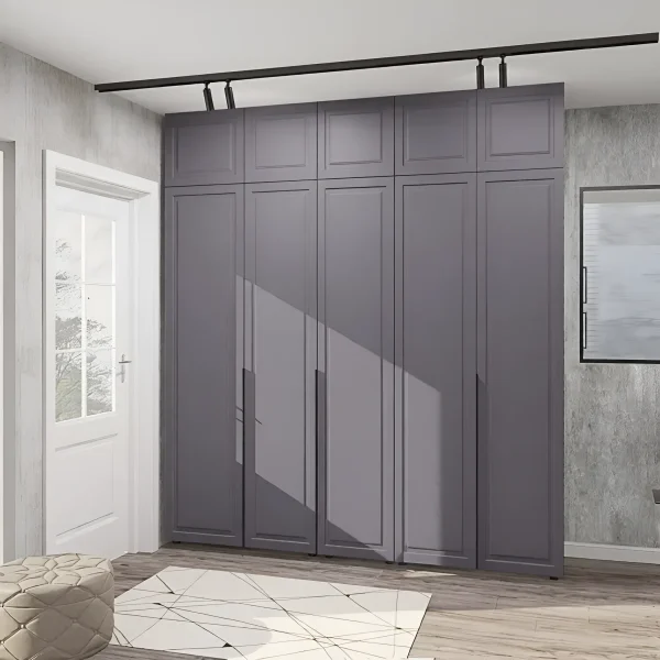 Provence Flex Wardrobe 210 cm MDF Graphite Front for Bedroom