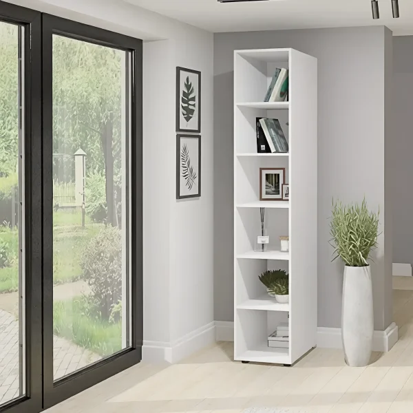 Flex 0.5 m White Chipboard Shelving Unit for Kids' Room