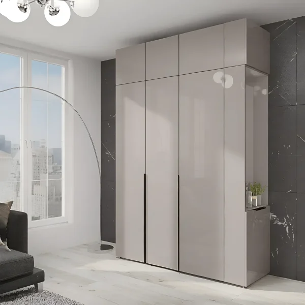 Flex 1 wardrobe with extension 1.3 meters chipboard Cashmere facade for children's room