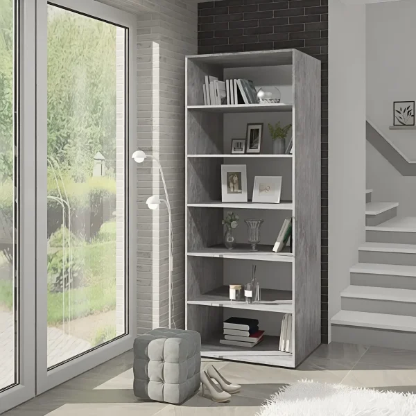 Regal Flex 100cm Spanplatte Beton für Dokumente