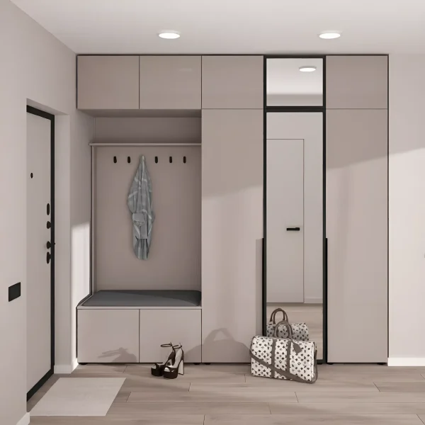 Flex 2500 mm Hallway Set, Chipboard, Toffee Front with Hanger