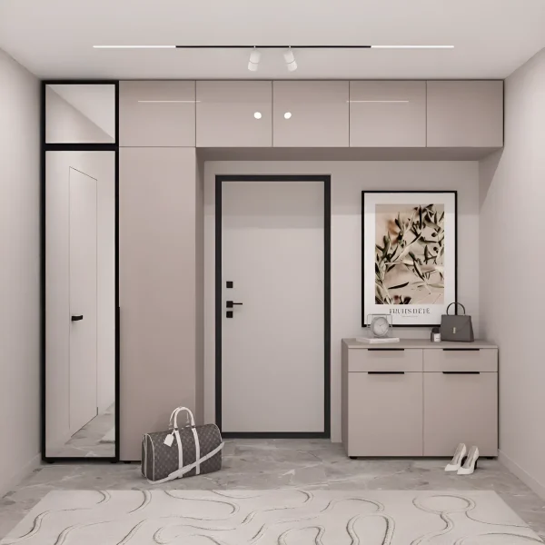 Flex Hallway Set 300 cm Chipboard Toffee Front with Cabinet