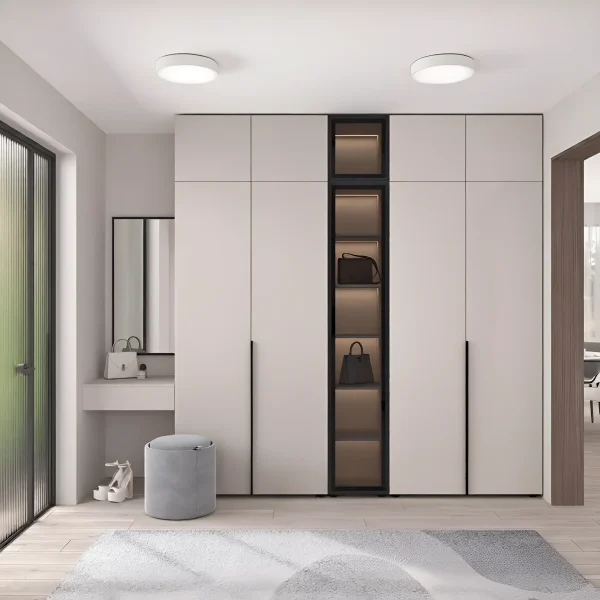 Flex Hallway 3m Chipboard Cashmere Front with Wardrobe