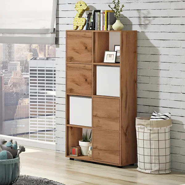 Quadro 3 Shelving Unit + 4 Doors