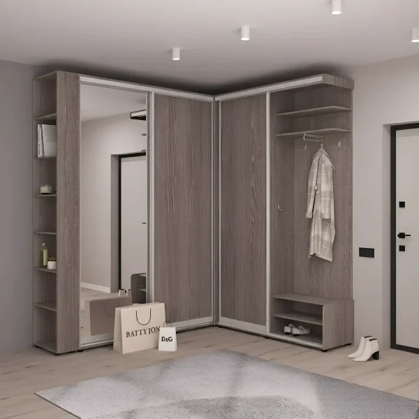 Flex Corner Hallway, Chipboard, Truffle Oak facade for apartment